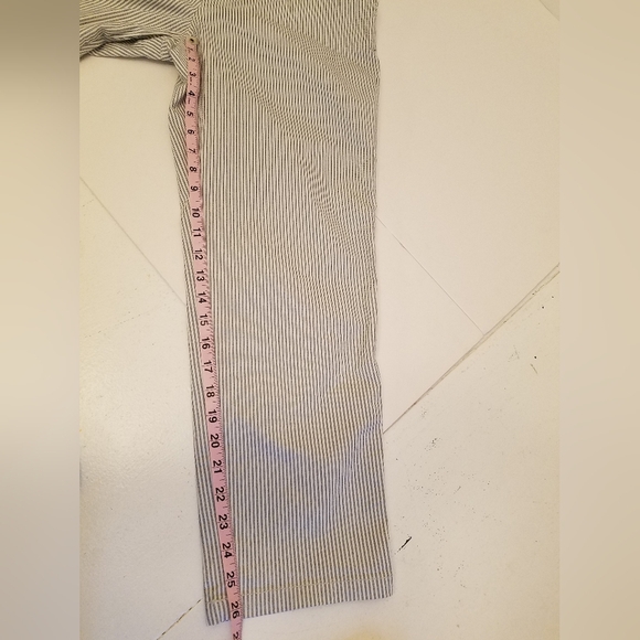 GAP Women's Girlfriend Khaki Ankle Stretch Pants Stripes Size 10 - Picture 10 of 15